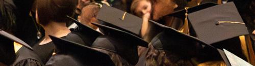 black graduation caps